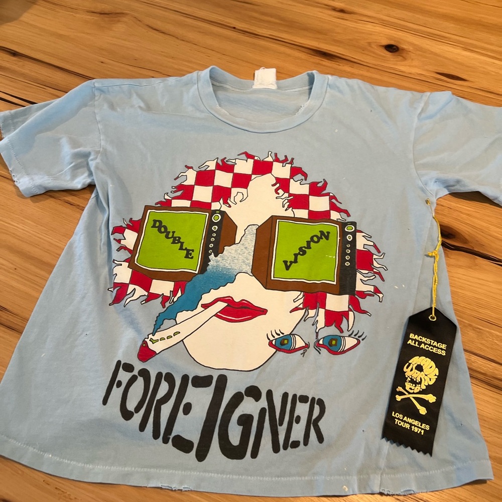 MadeWorn Foreigner Graphic Tee - Light Blue